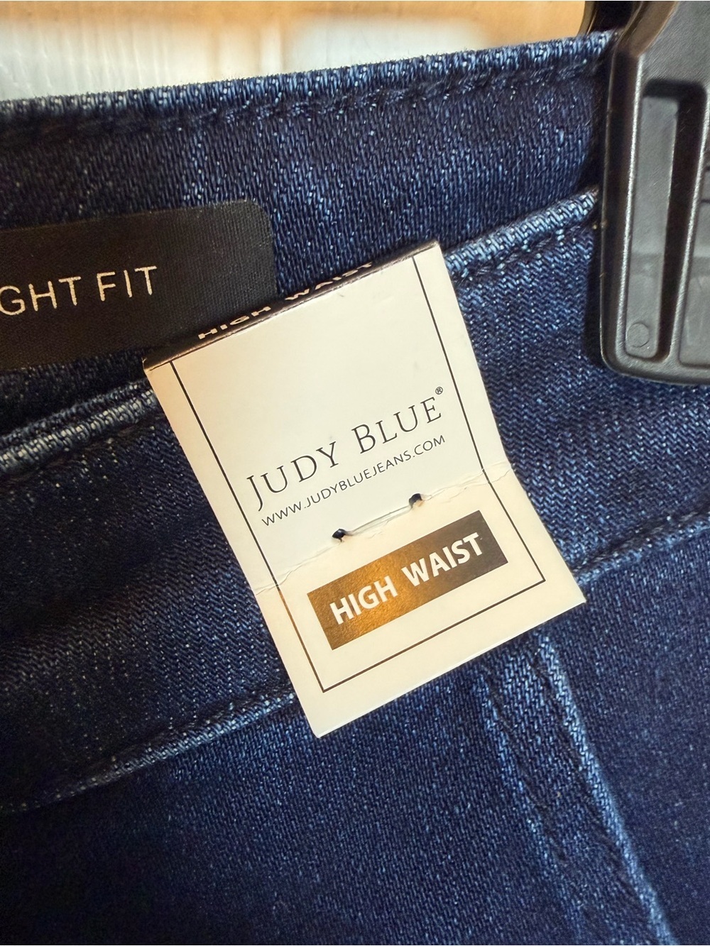 Judy Blue High Rise Straight Leg Utility Jeans Dark Wash 9/29 NWT - Picture 4 of 9